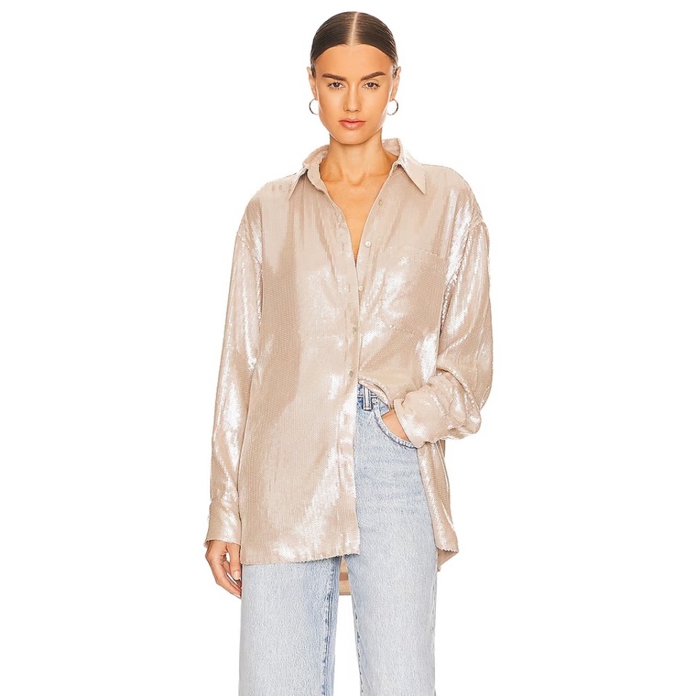 Retrofête JACE SEQUIN TOP Size: M Original Price $395   *Pants Avail Separately*